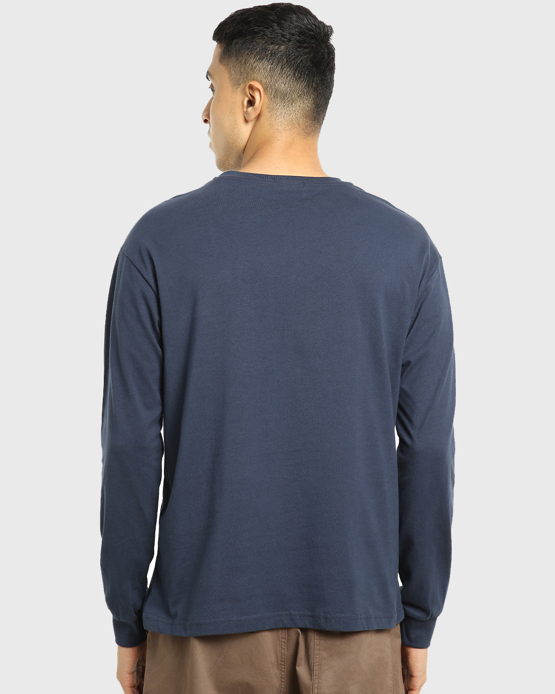 Shop Men's Blue CR 200M Graphic Printed Oversized T-shirt-Back