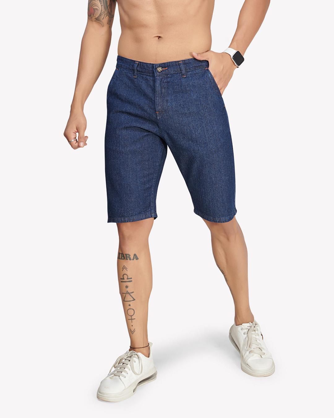 BROOME DENIM SHORT MEN BLUE DENIM