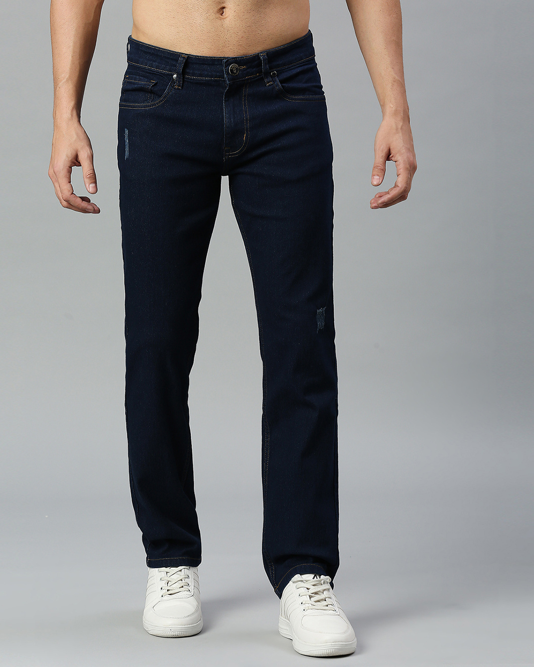 Buy Men's Blue Distressed Jeans Online at Bewakoof