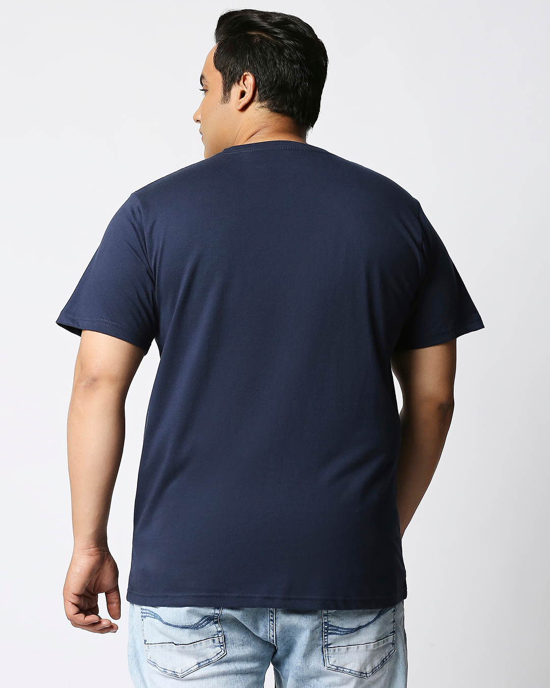 Shop Men's Blue Dope Bear Graphic Printed Plus Size T-shirt-Back
