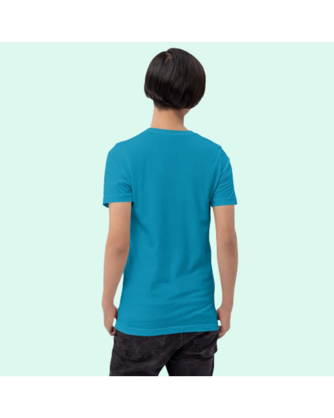 Shop Men's Blue Dreamer Typography T-shirt-Back