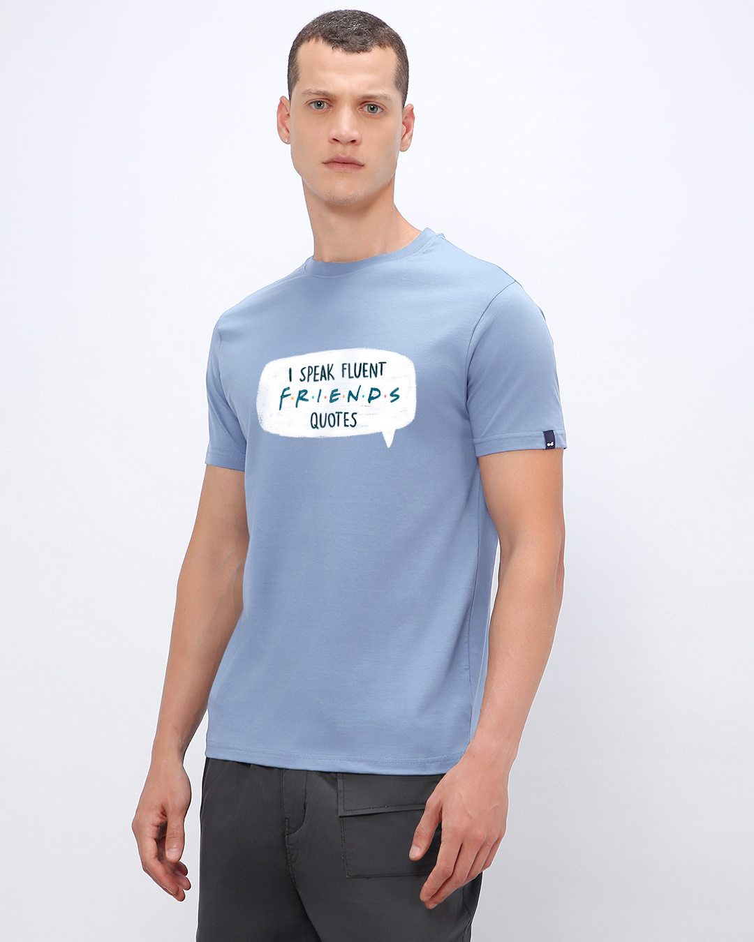 Shop Men's Blue Forever Friends Graphic Printed T-shirt-Back