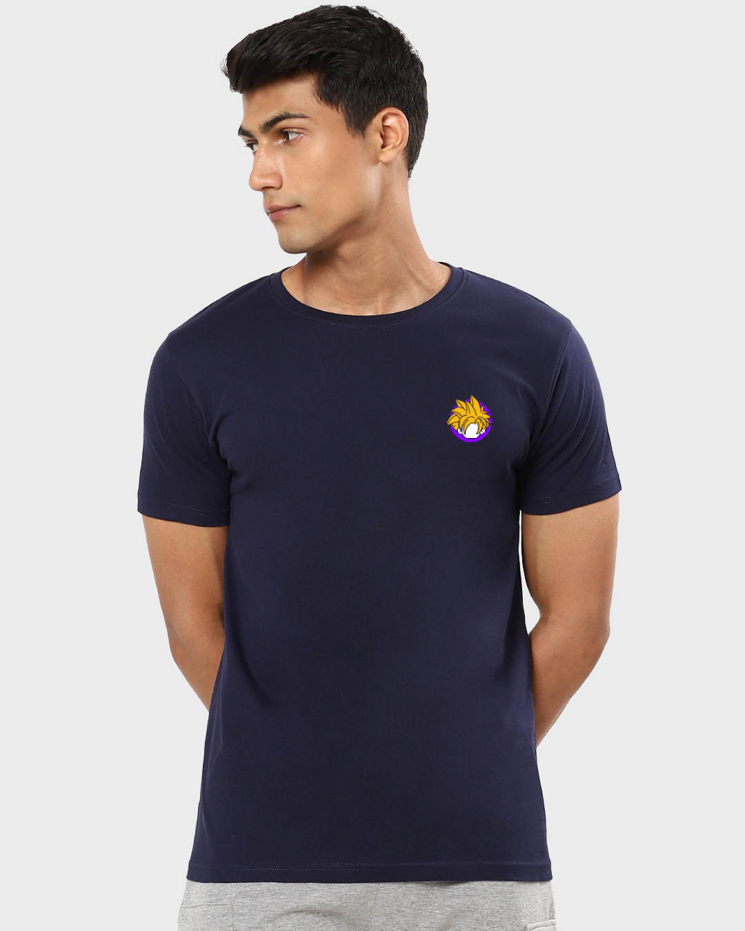 Shop Men's Blue Gohan Graphic Printed T-shirt-Back
