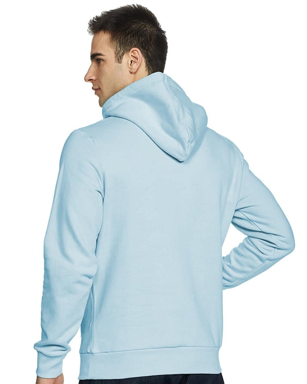 Shop Men's Blue Hoodie-Back