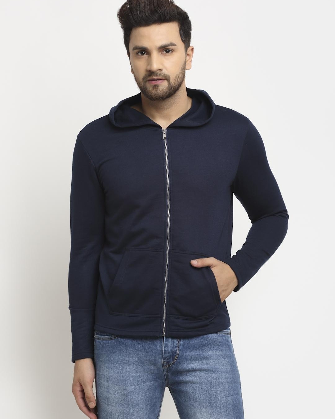 Buy Men's Blue Hoodie for Men Blue Online at Bewakoof