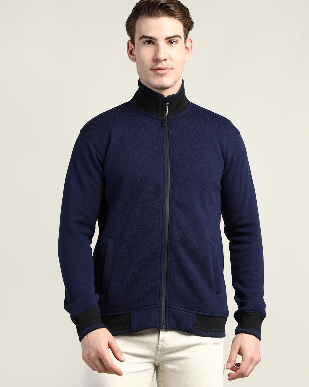 Buy Men's Blue Jacket for Men Blue Online at Bewakoof
