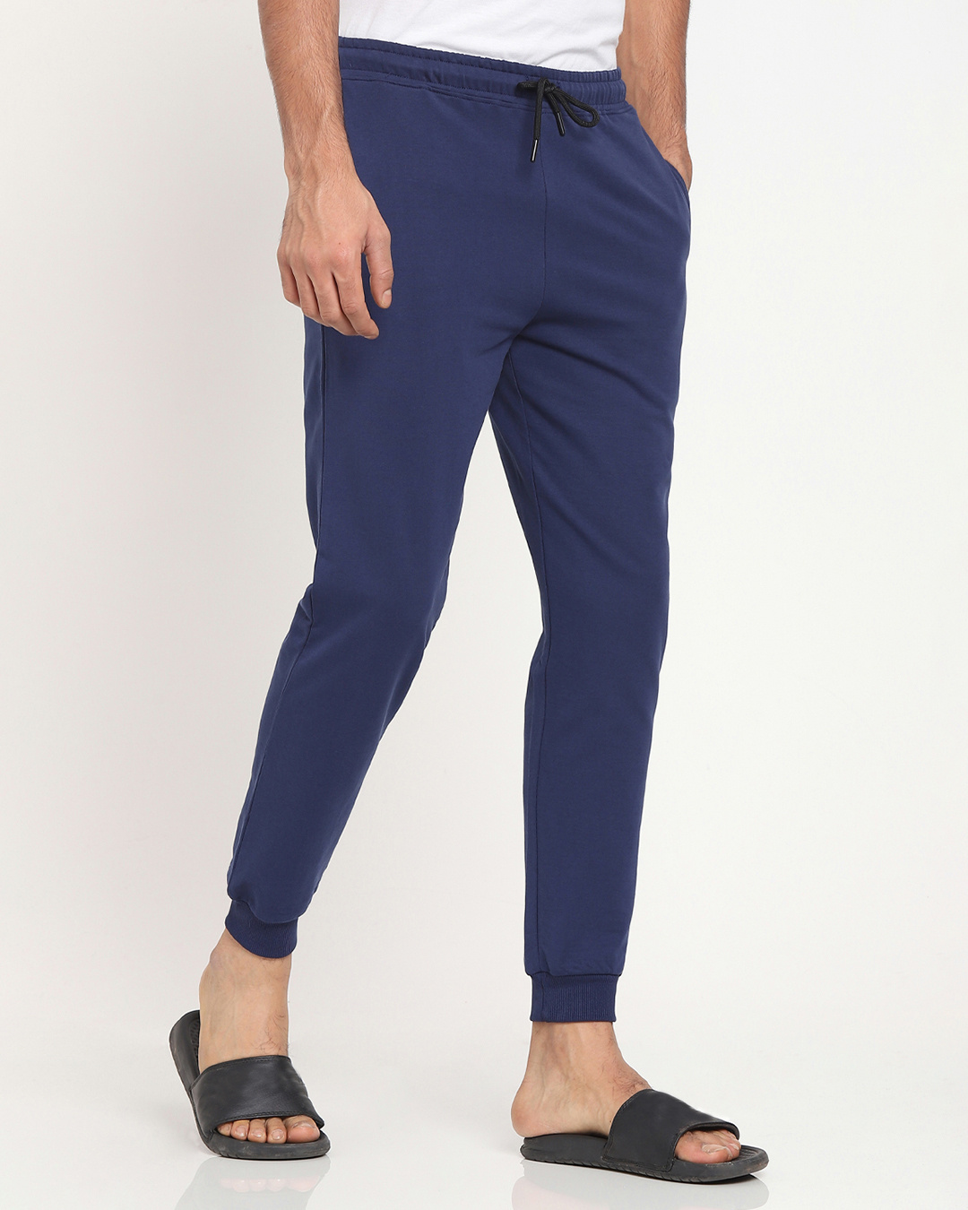 Shop Men's Blue Lounge Joggers-Back