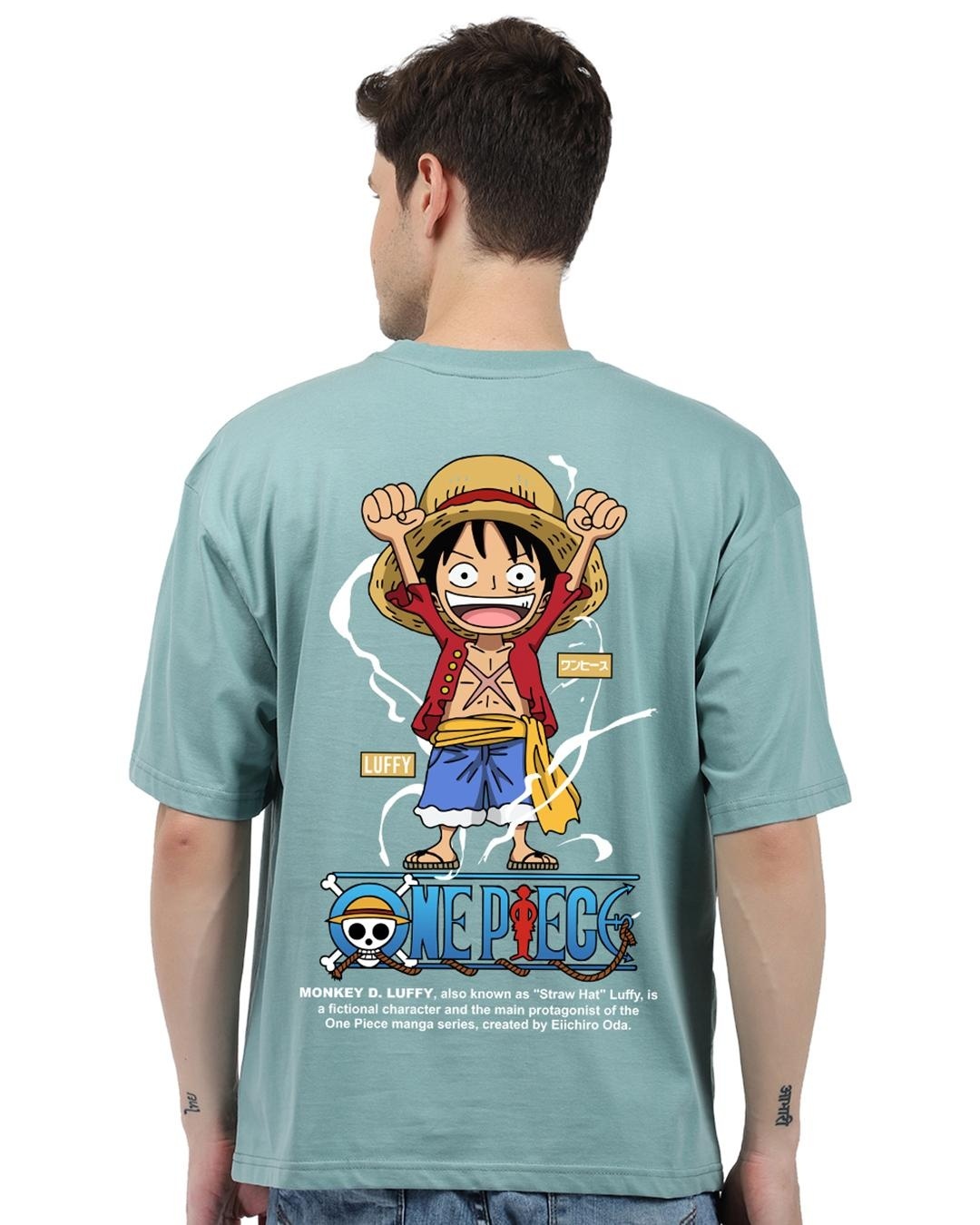 LUFFY WANTED UNISEX TSHIRT - PETROL BLUE - Shasthas