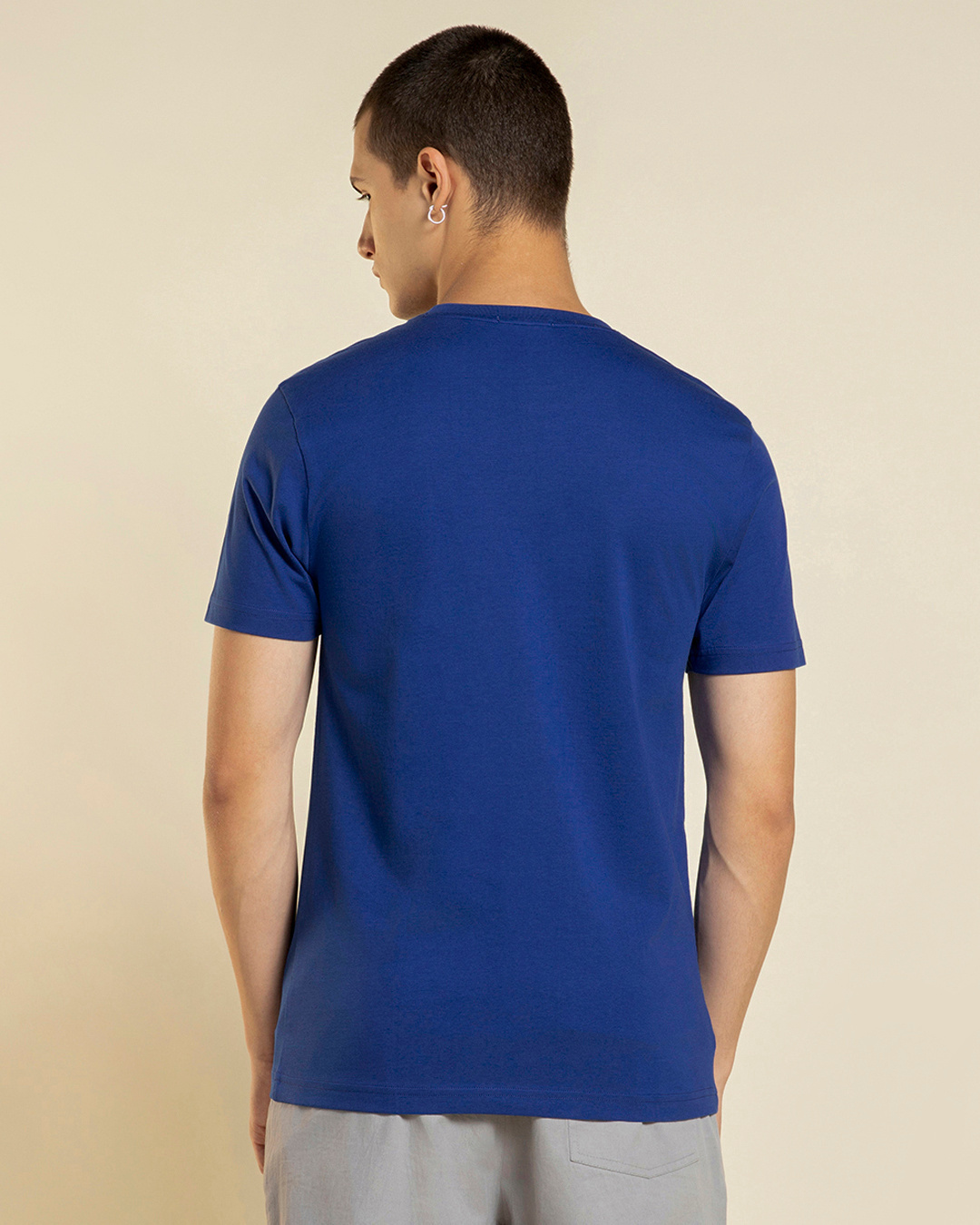 Shop Men's Blue One With The Universe Graphic Printed T-shirt-Back
