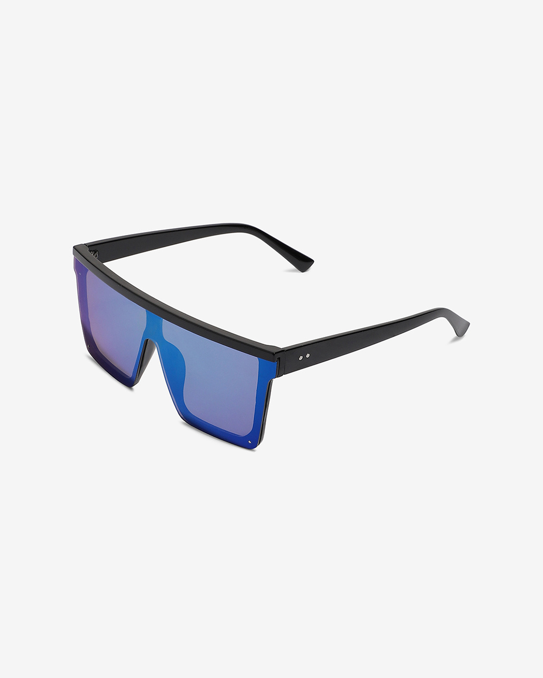 Shop Men's Blue Oversized Polarised Lens Full Rim Sunglasses-Back