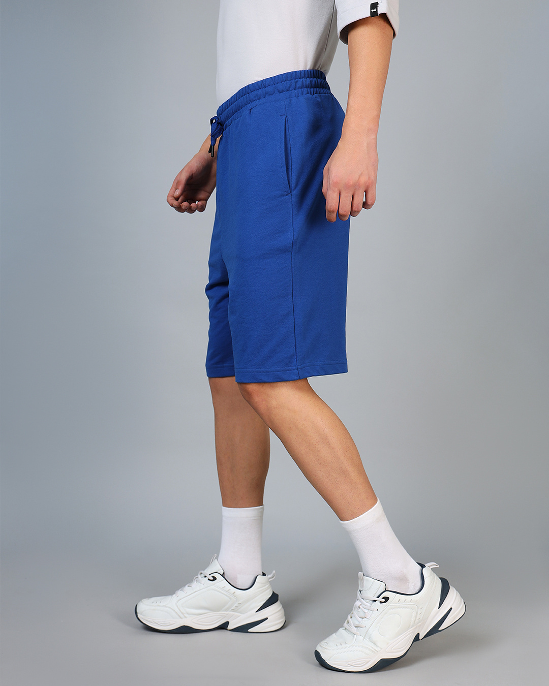 Shop Men's Blue Oversized Shorts-Back