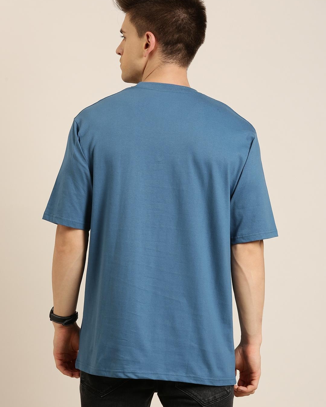 Buy Men's Blue Oversized T-shirt for Men Blue Online at Bewakoof