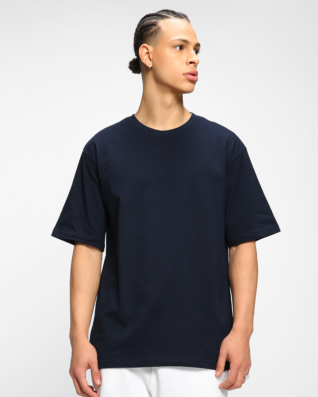 Shop Pack of 2 Men's Blue Oversized T-shirt-Back