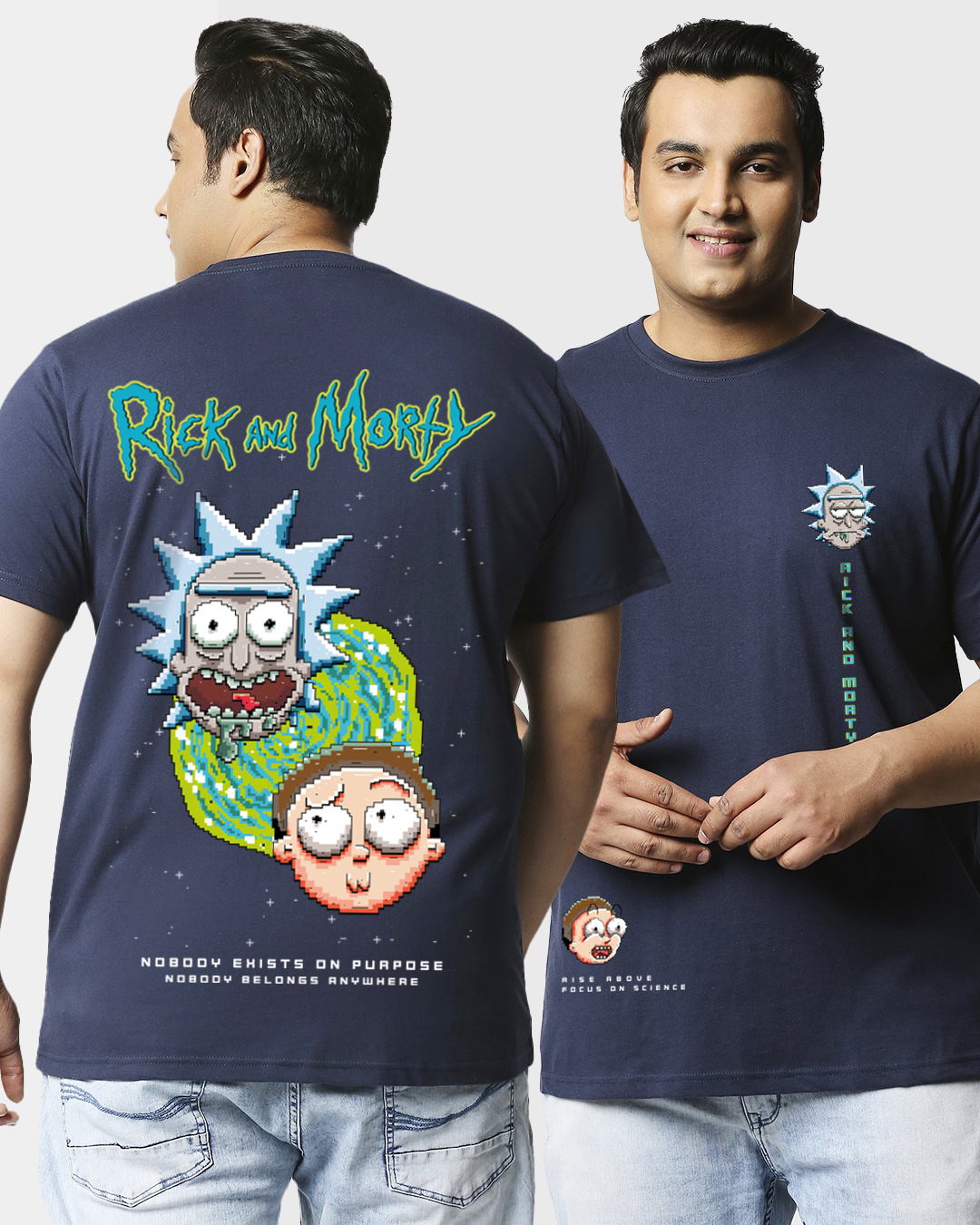 New Rick & Morty Graphic Tee Cotton Blend White ;;; L/XL main image 1