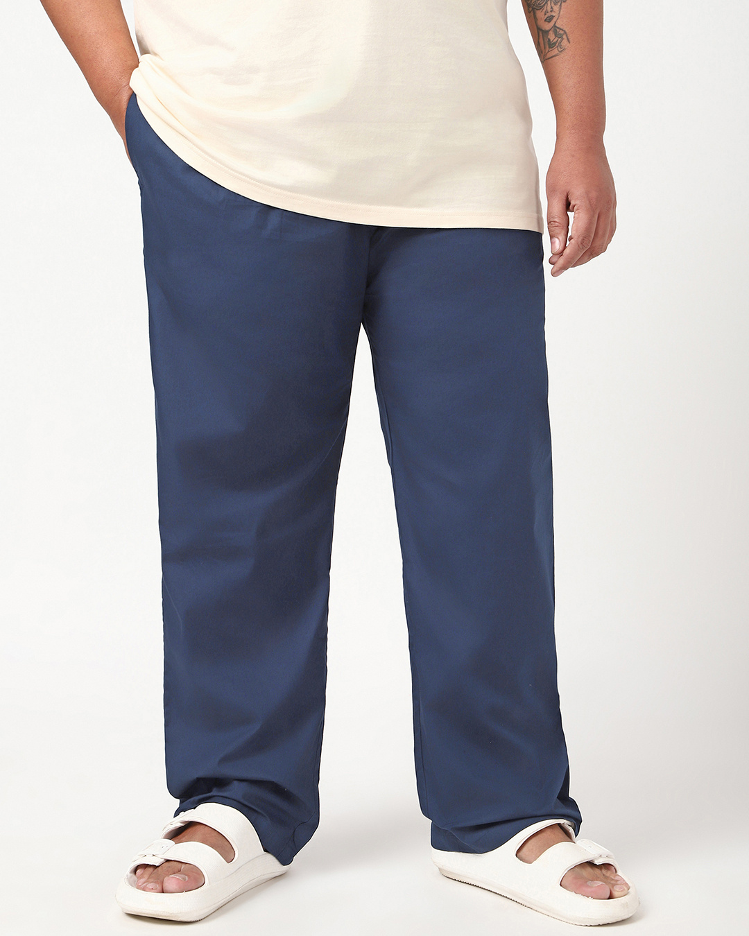 Shop Men's Blue Plus Size Pyjamas-Back