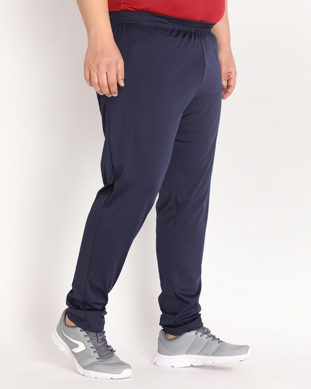 Shop Men's Blue Plus Size Track Pants-Back