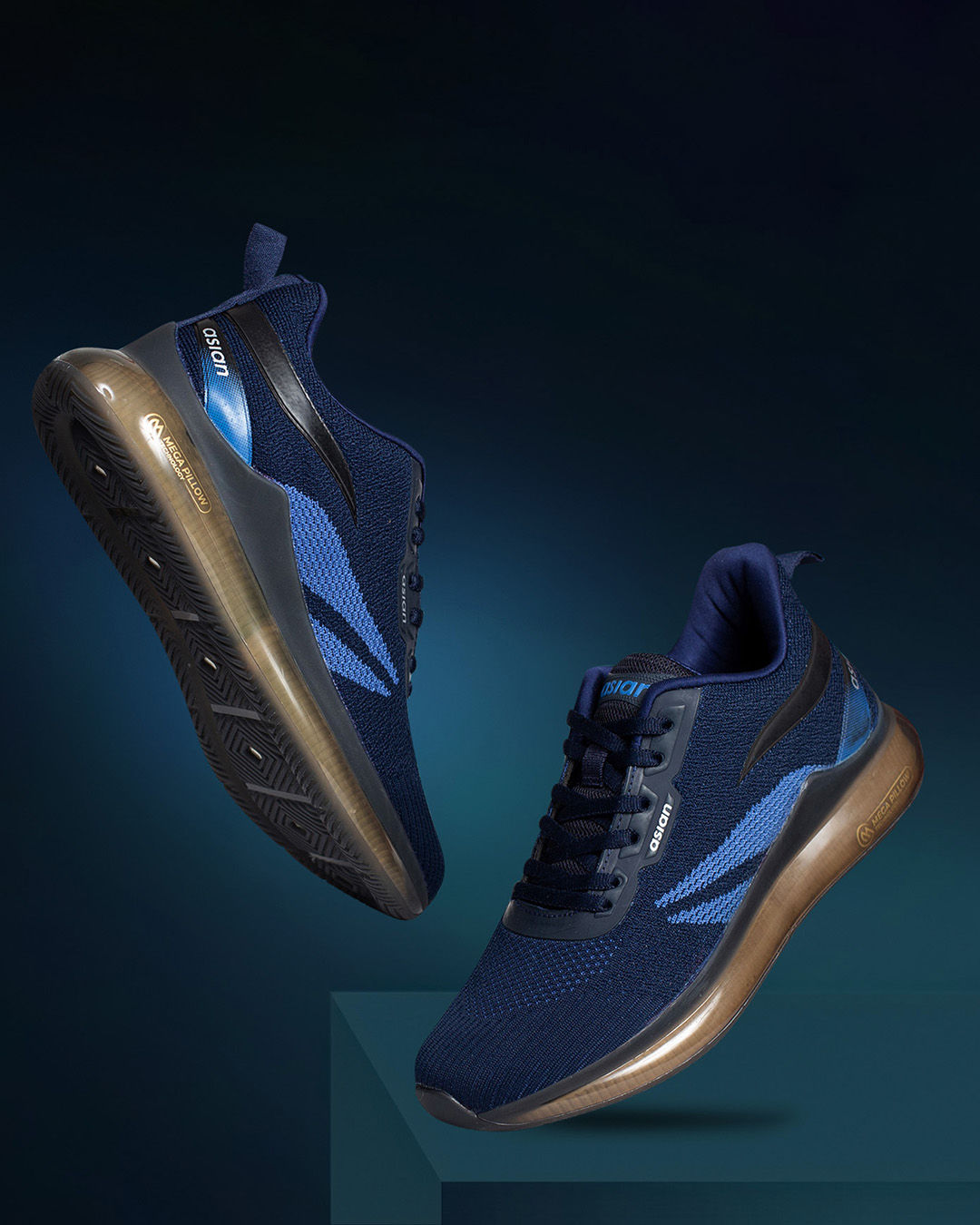 mens blue walking shoes
