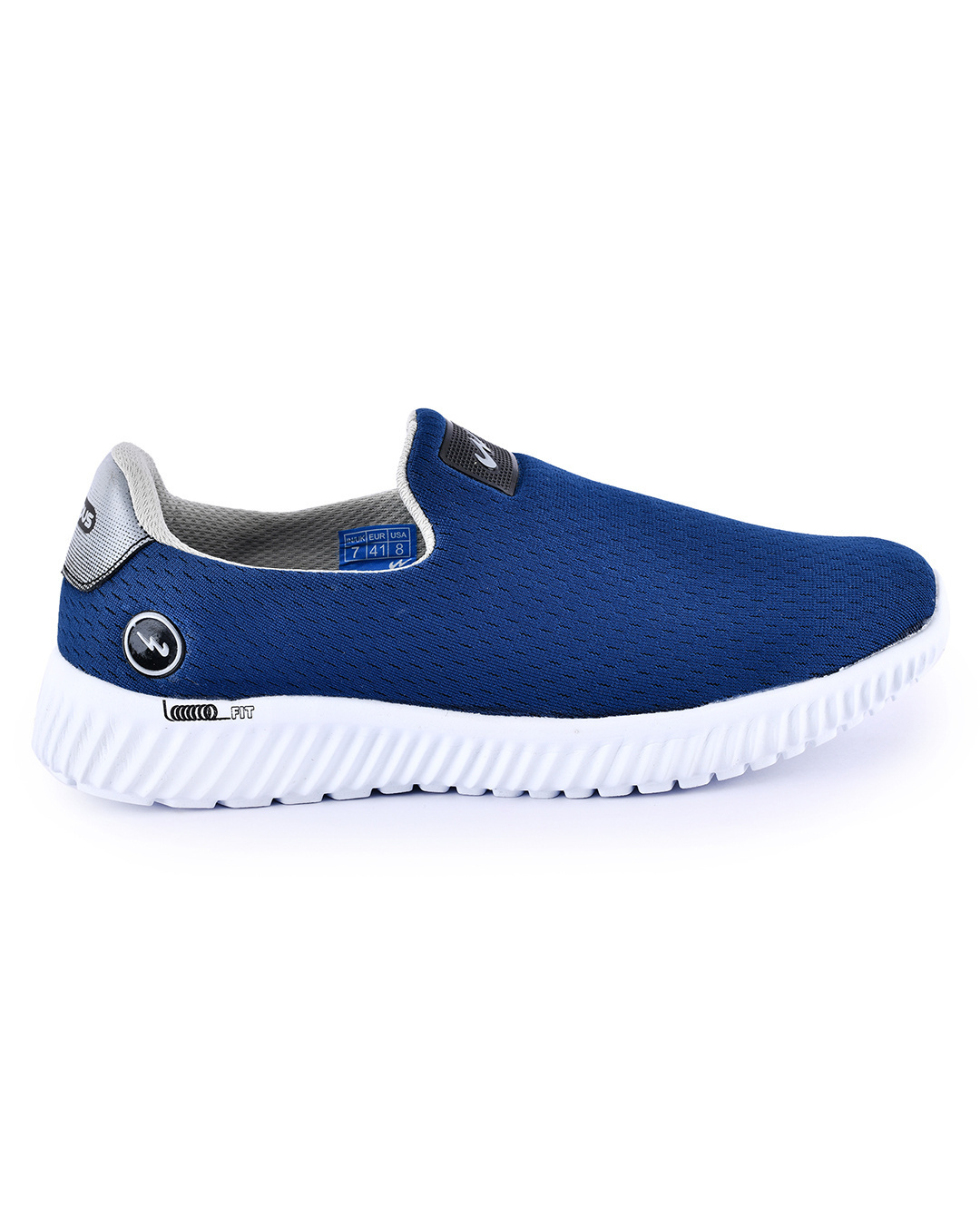 Shop Men's Blue Self Design Casual Shoes-Back