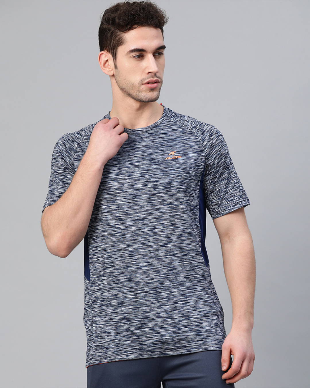 Buy Men's Blue Self Design Slim Fit T-shirt for Men Blue Online at Bewakoof