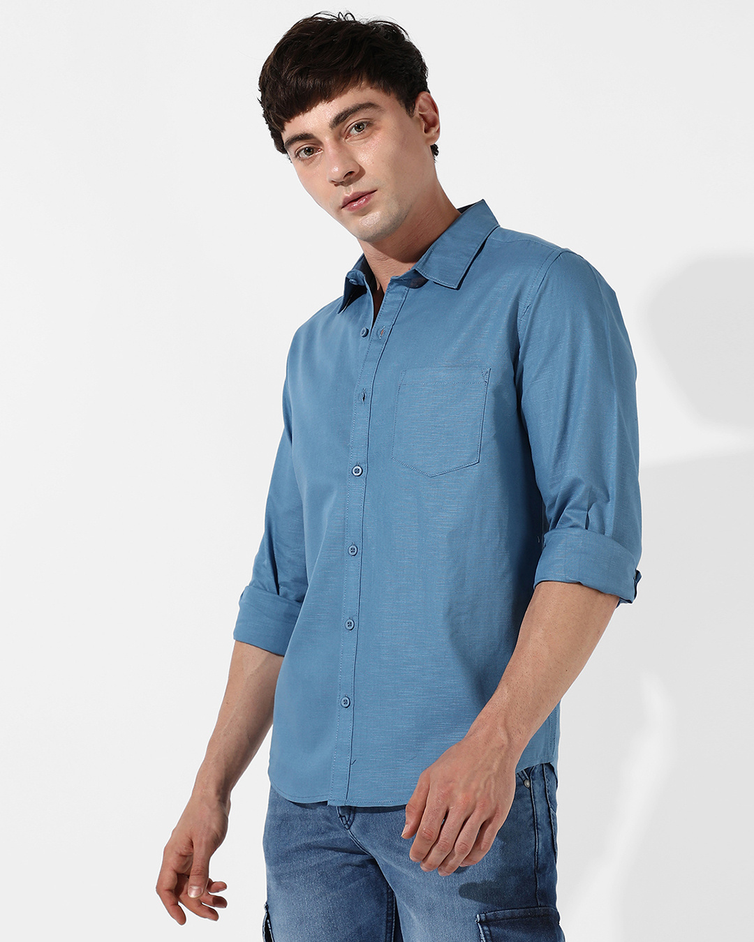 Buy Men's Blue Shirt for Men Blue Online at Bewakoof