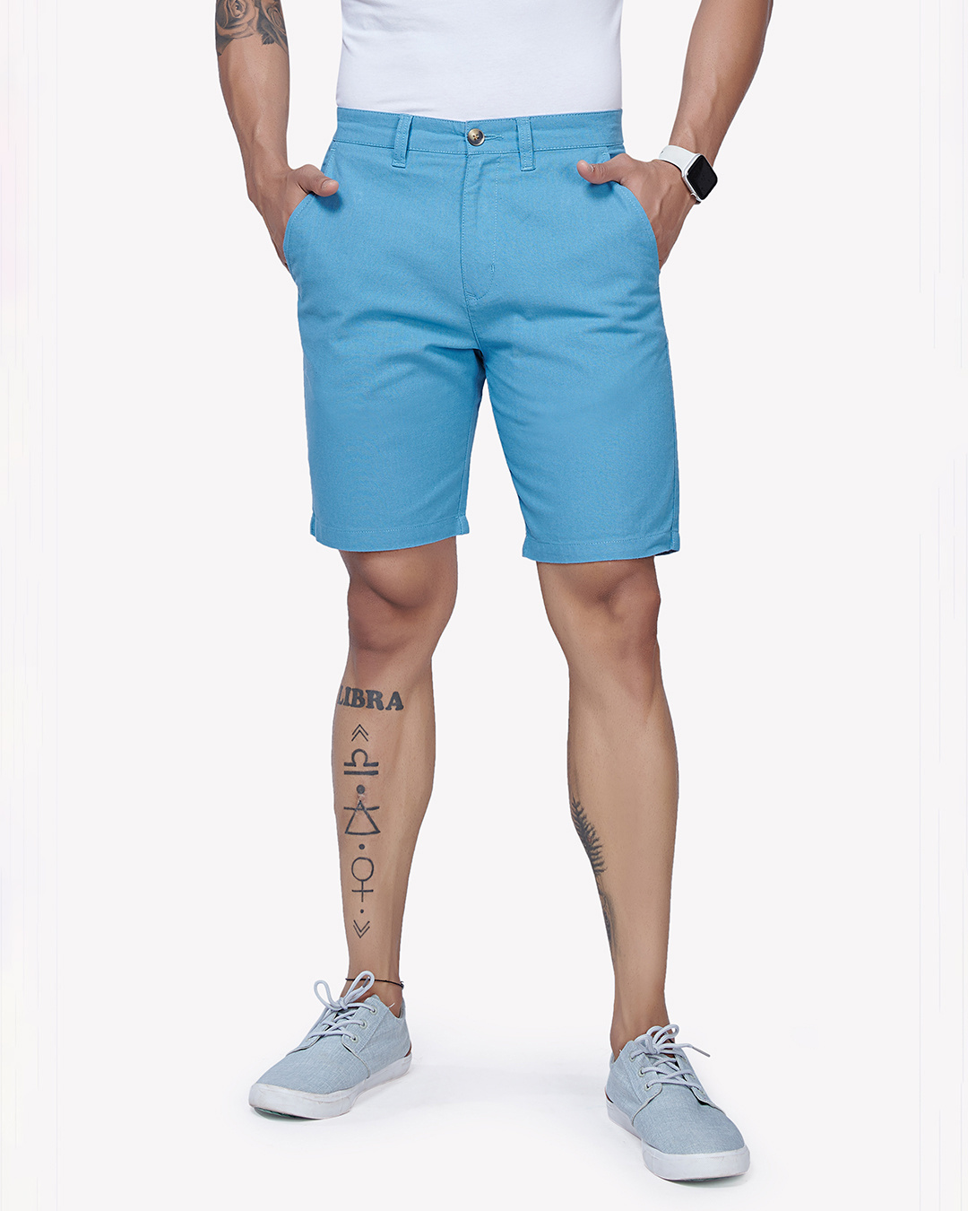 Shop Men's Blue Shorts-Back