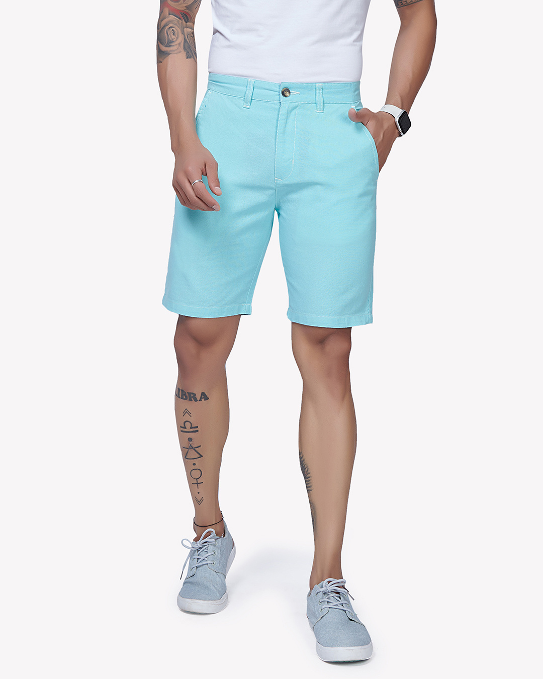 Shop Men's Blue Shorts-Back