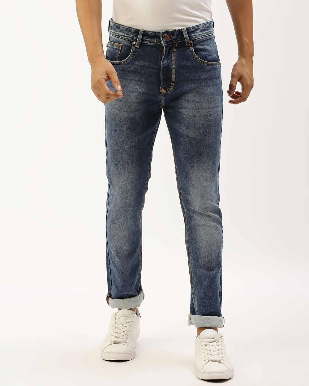 Buy Men's Blue Slim Fit Jeans Online at Bewakoof