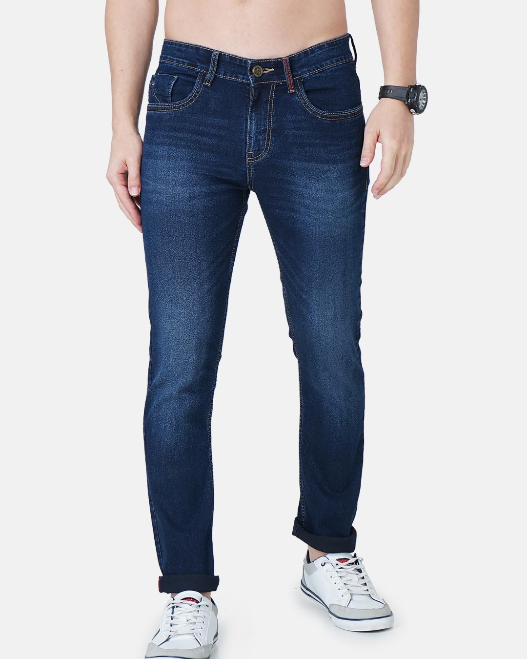 Buy Men's Blue Slim Fit Jeans Online at Bewakoof