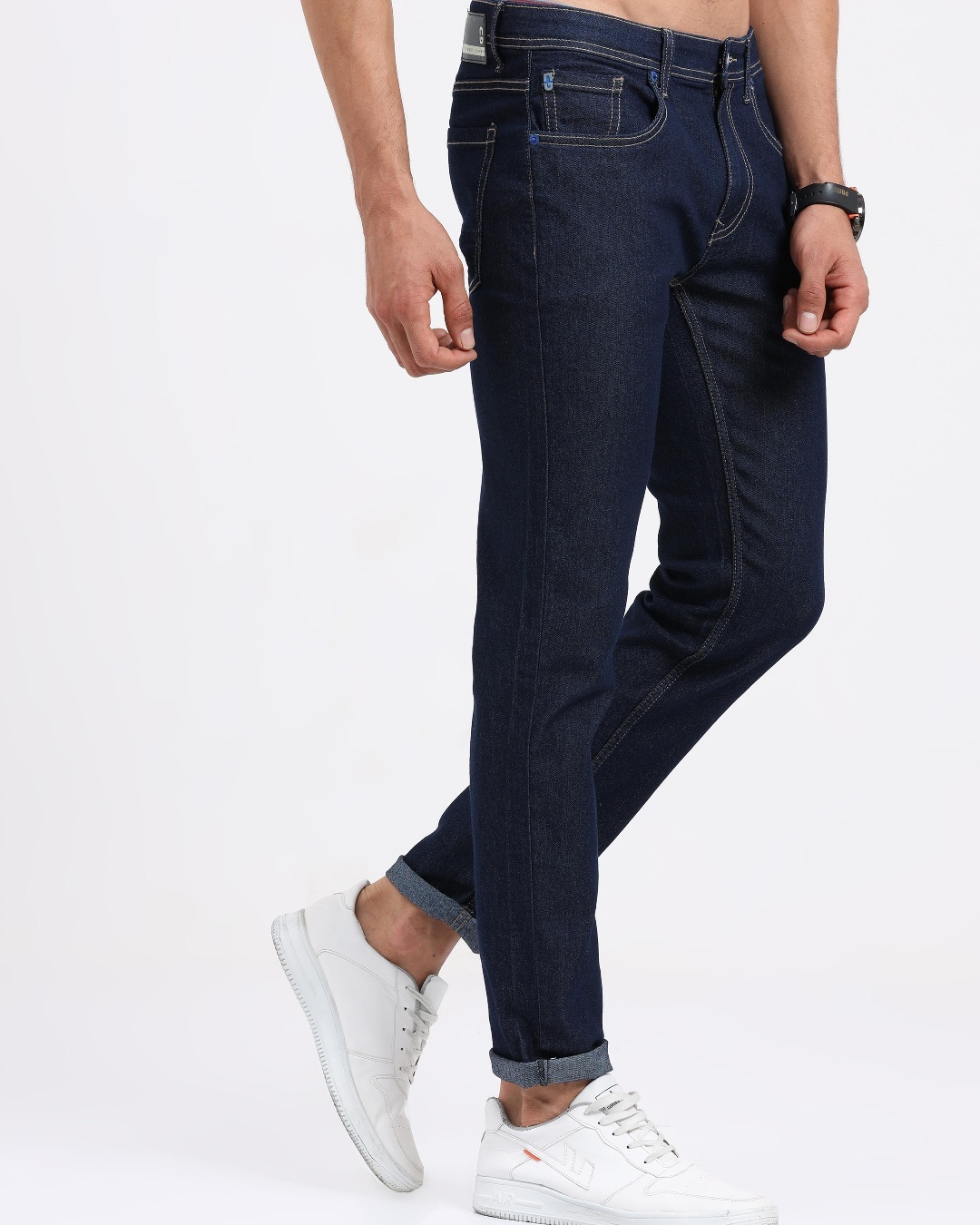 Shop Men's Blue Slim Fit Jeans-Back