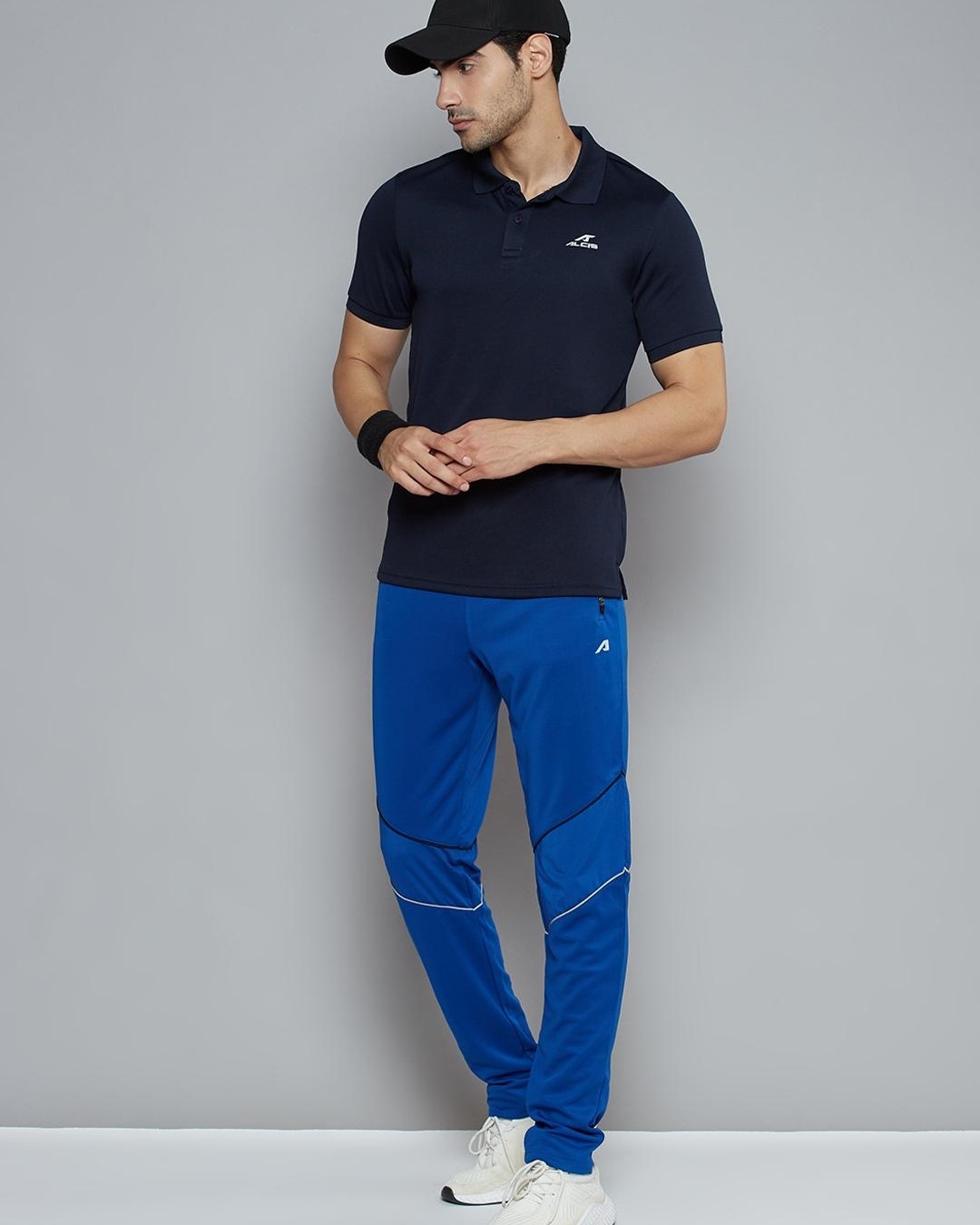 Buy Men's Blue Slim Fit Track Pants Online at Bewakoof