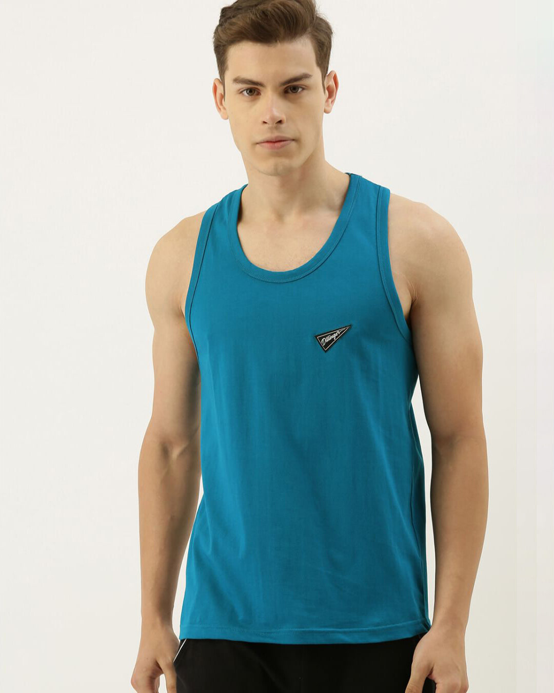 Buy Men's Blue Solid Tank Top for Men Blue Online at Bewakoof