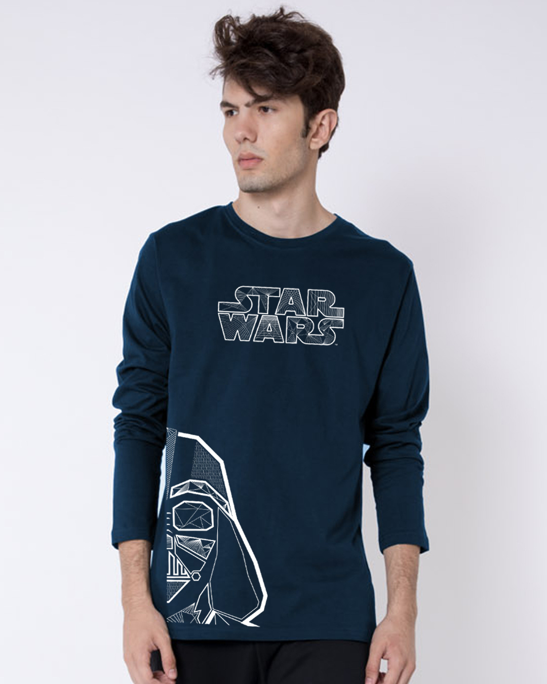 Shop Men's Blue Star Wars T-shirt-Back