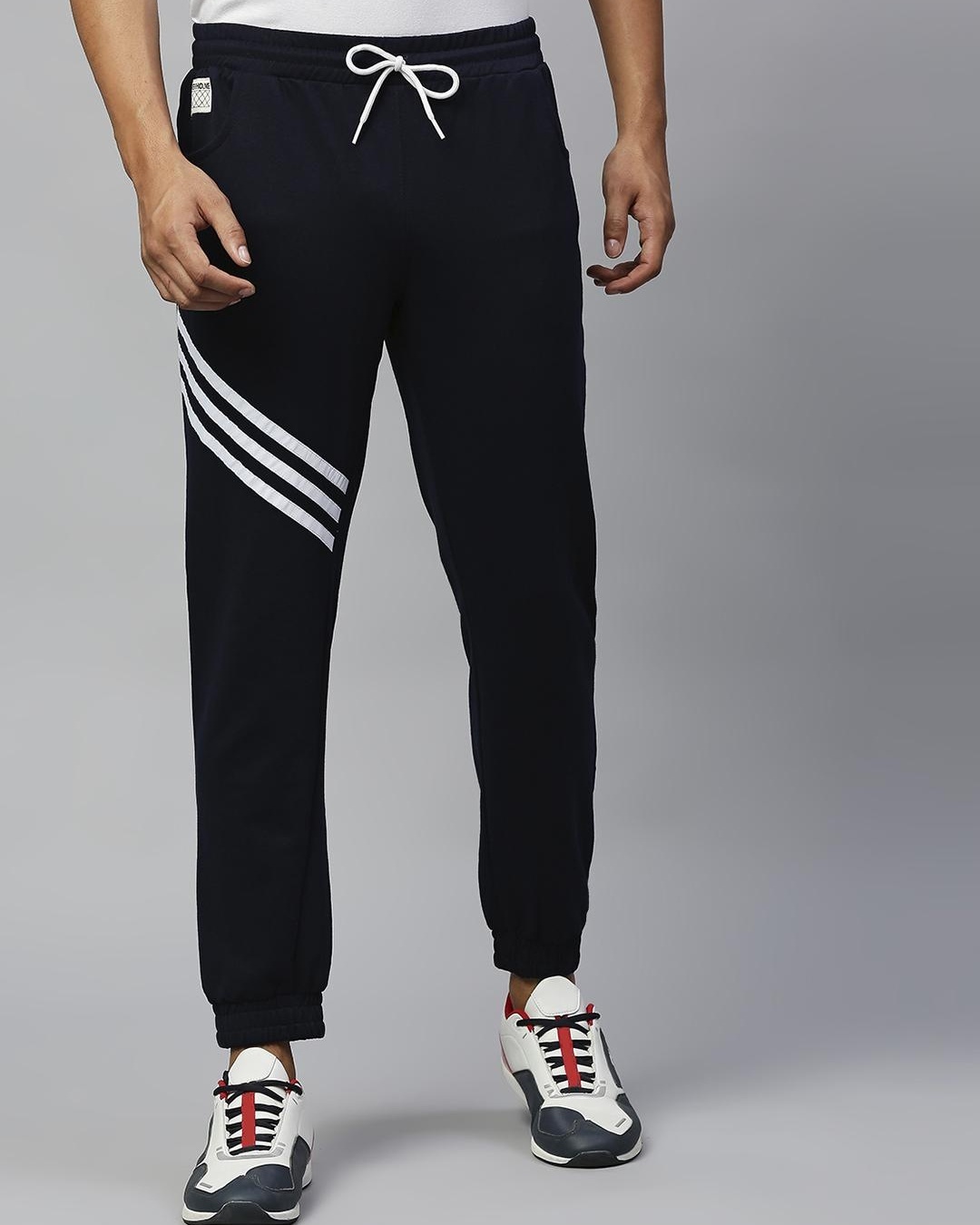 Blue Plaid Men's Joggers