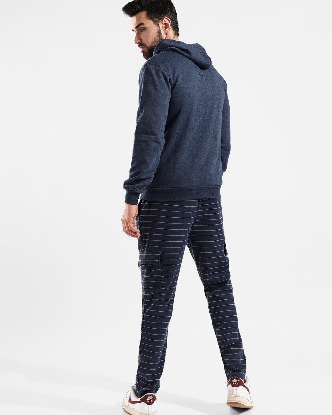 Buy Men's Blue Striped Tracksuit Online in India at Bewakoof