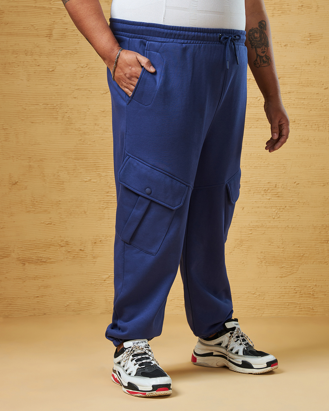 Mens big and discount tall cargo joggers