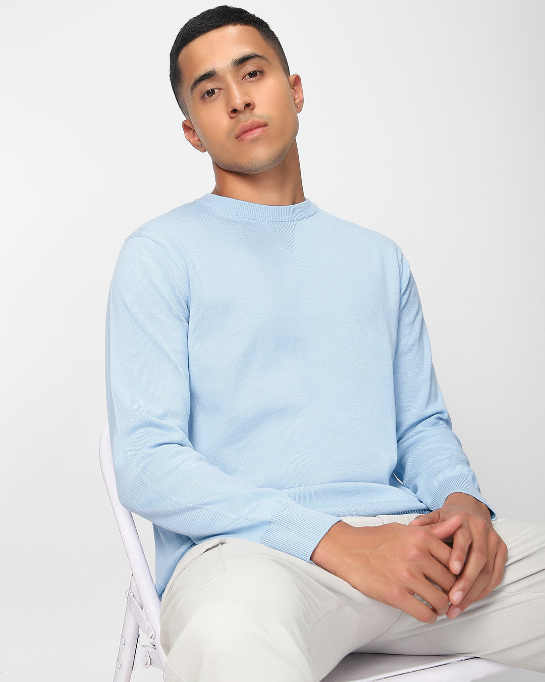 Buy Men's Blue Sweater Online at Bewakoof
