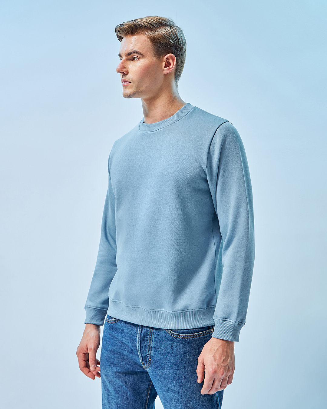 Shop Men's Blue Sweatshirt-Back