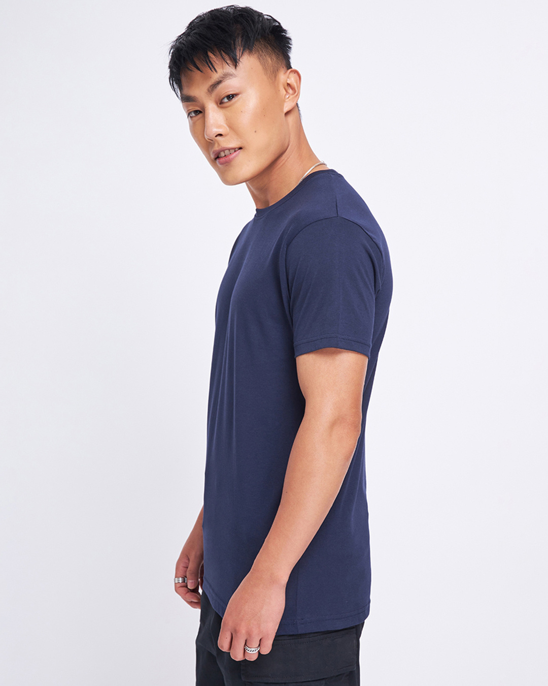 Shop Men's Blue T-shirt-Back