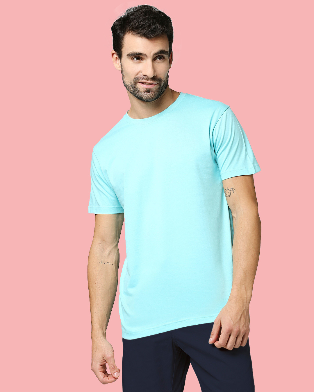 Buy Men's Blue Tshirt Online at Bewakoof