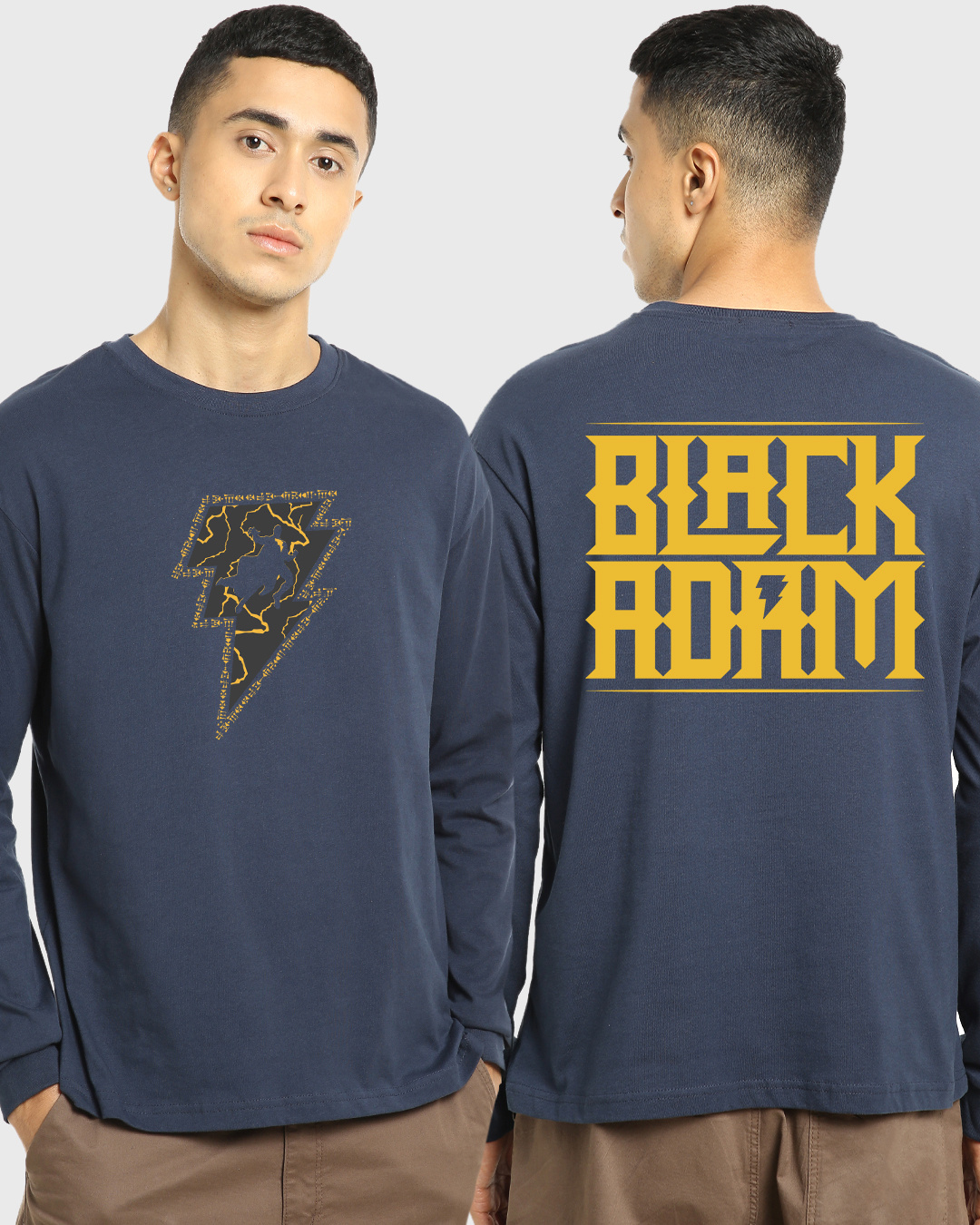 Buy Men's Blue The Black Adam Graphic Printed Oversized T-shirt Online ...