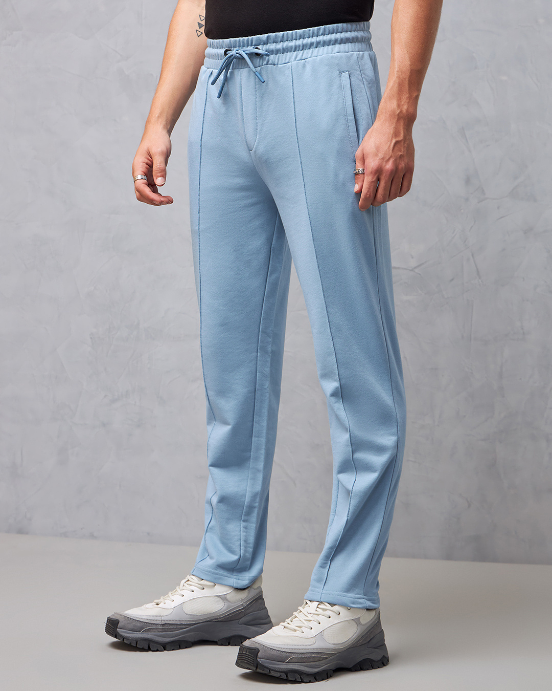 Shop Men's Blue Track Pants-Back