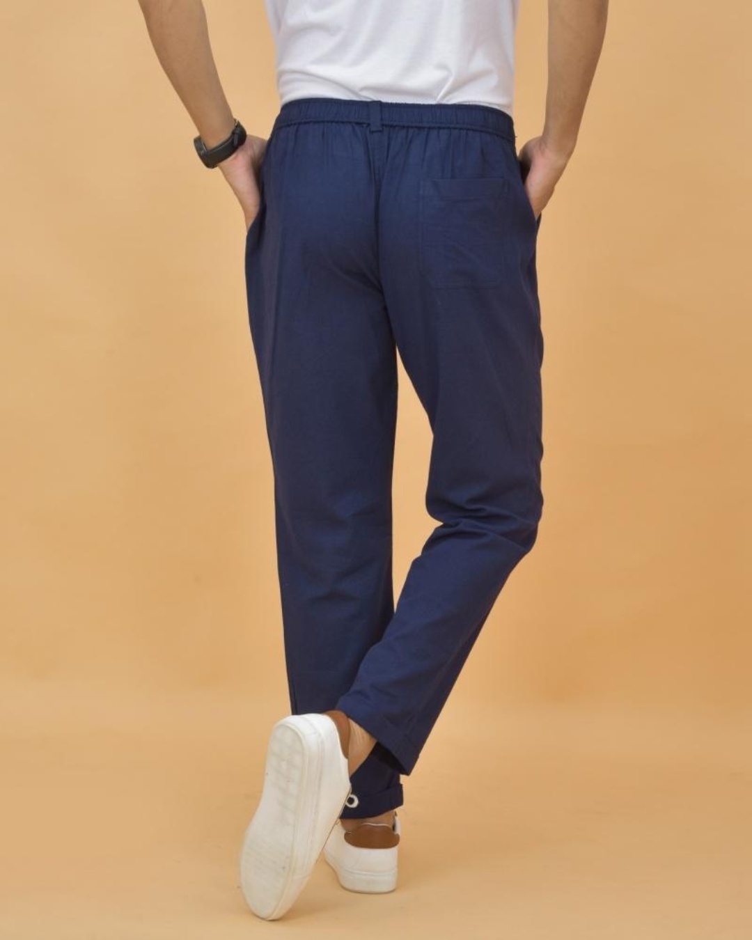 Shop Men's Blue Trousers-Back