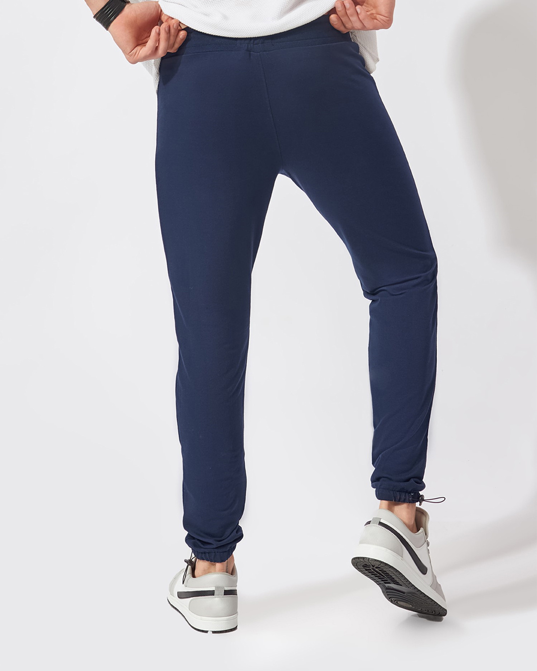 Buy Men's Blue Typography Slim Fit Joggers for Men Blue Online at Bewakoof