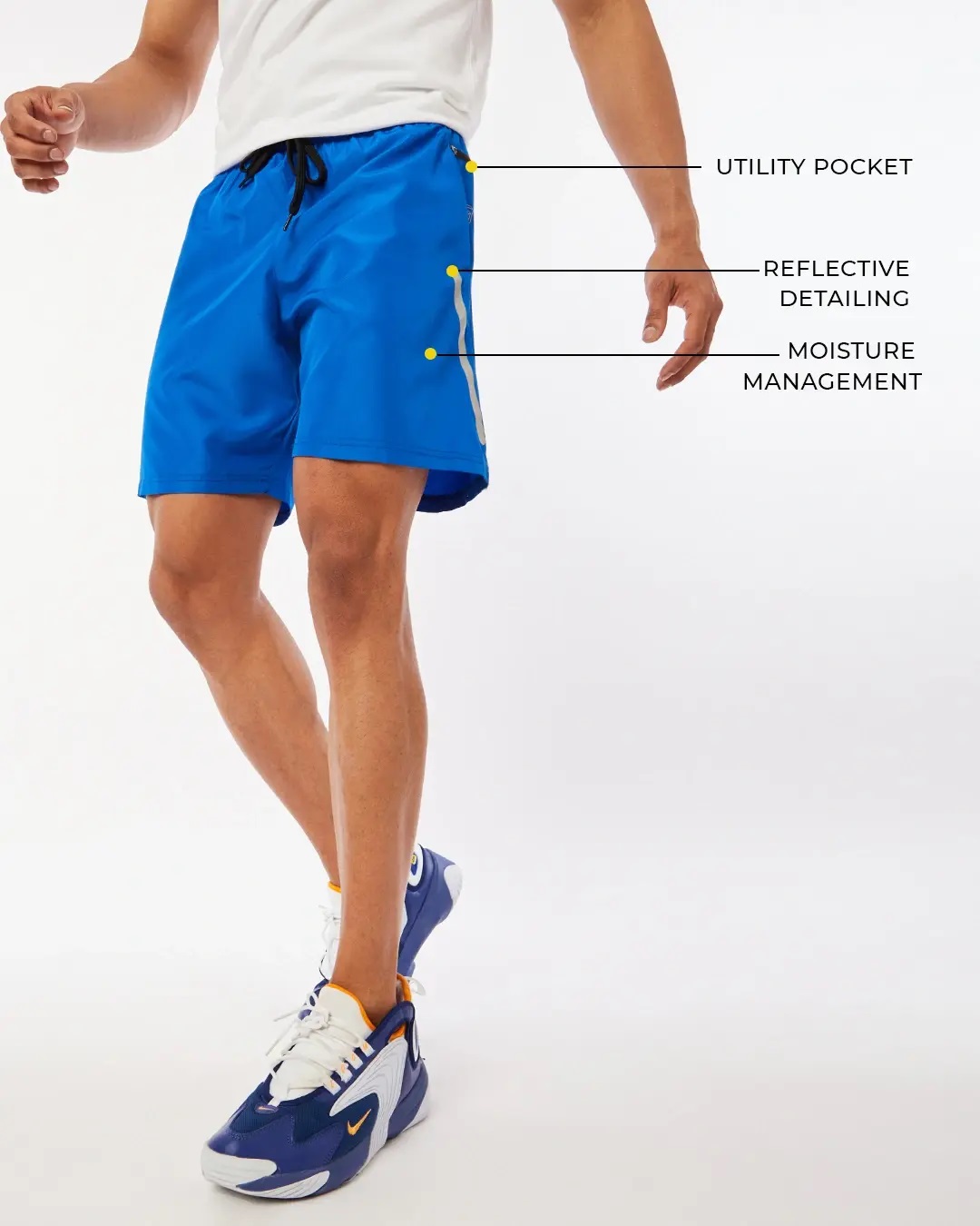 Shop Men's Blue Utility Shorts-Back