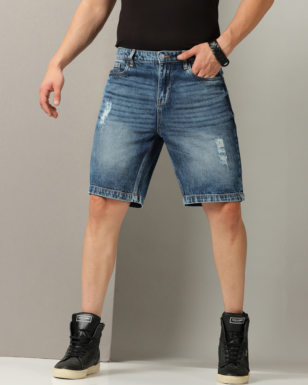 Blue Shorts Fit Men's Shorts by Being Human Clothing