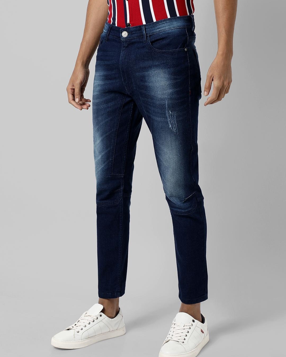 Blue Washed Denim Jeans main image 1
