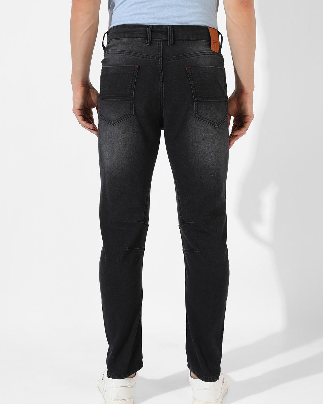 Buy Men's Black Washed Jeans Online at Bewakoof
