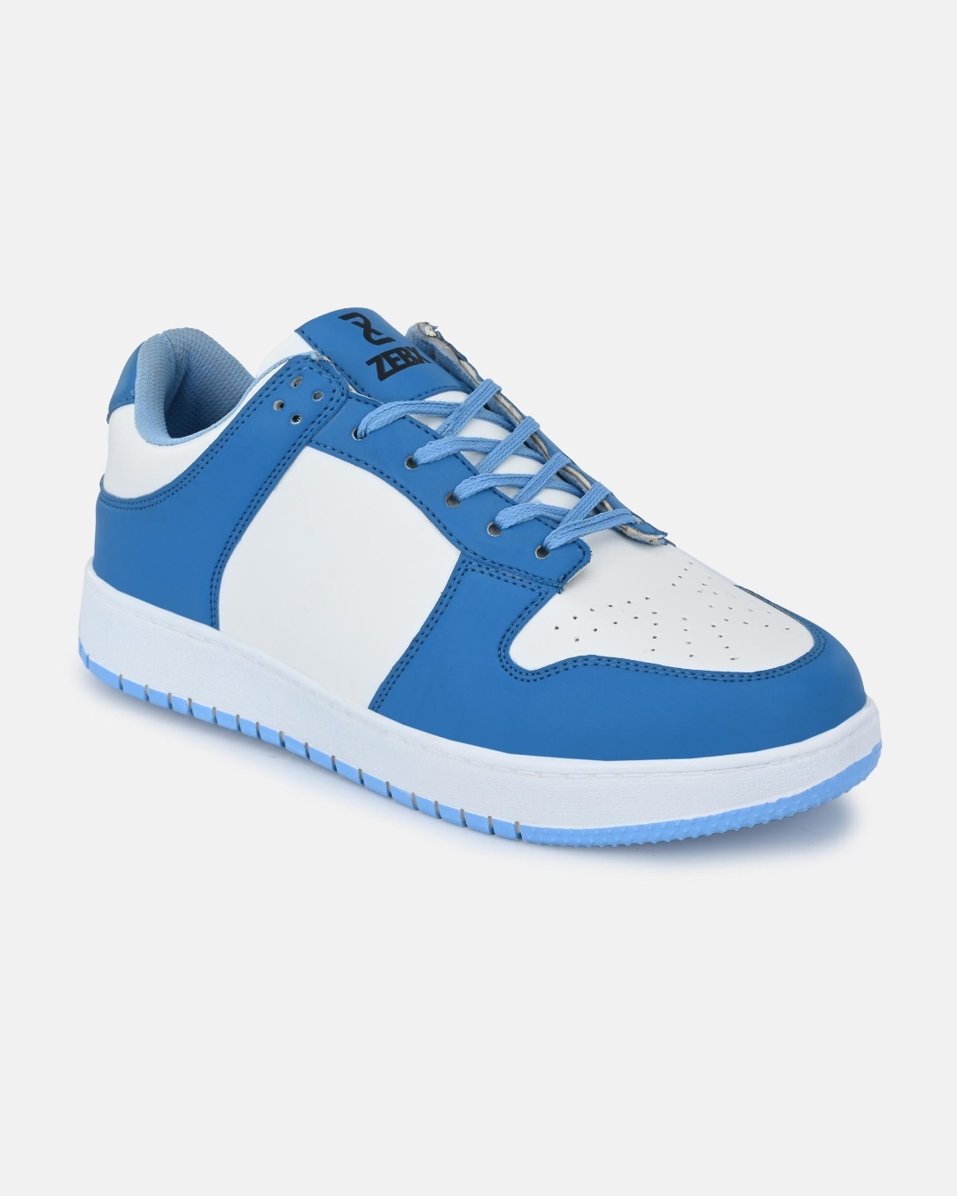 Shop Men's Blue & White Color Block Casual Shoes-Back