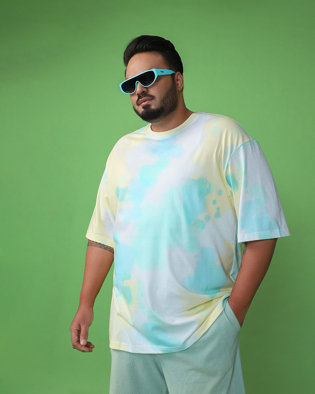 oversized tie dye shirt men