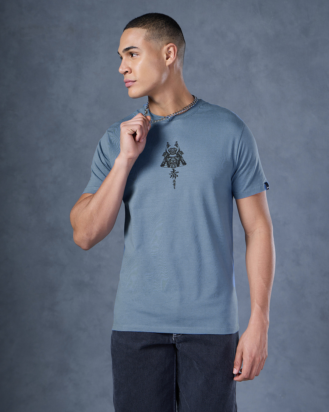 Shop Men's Blue Yasuke Clan Graphic Printed T-shirt-Back